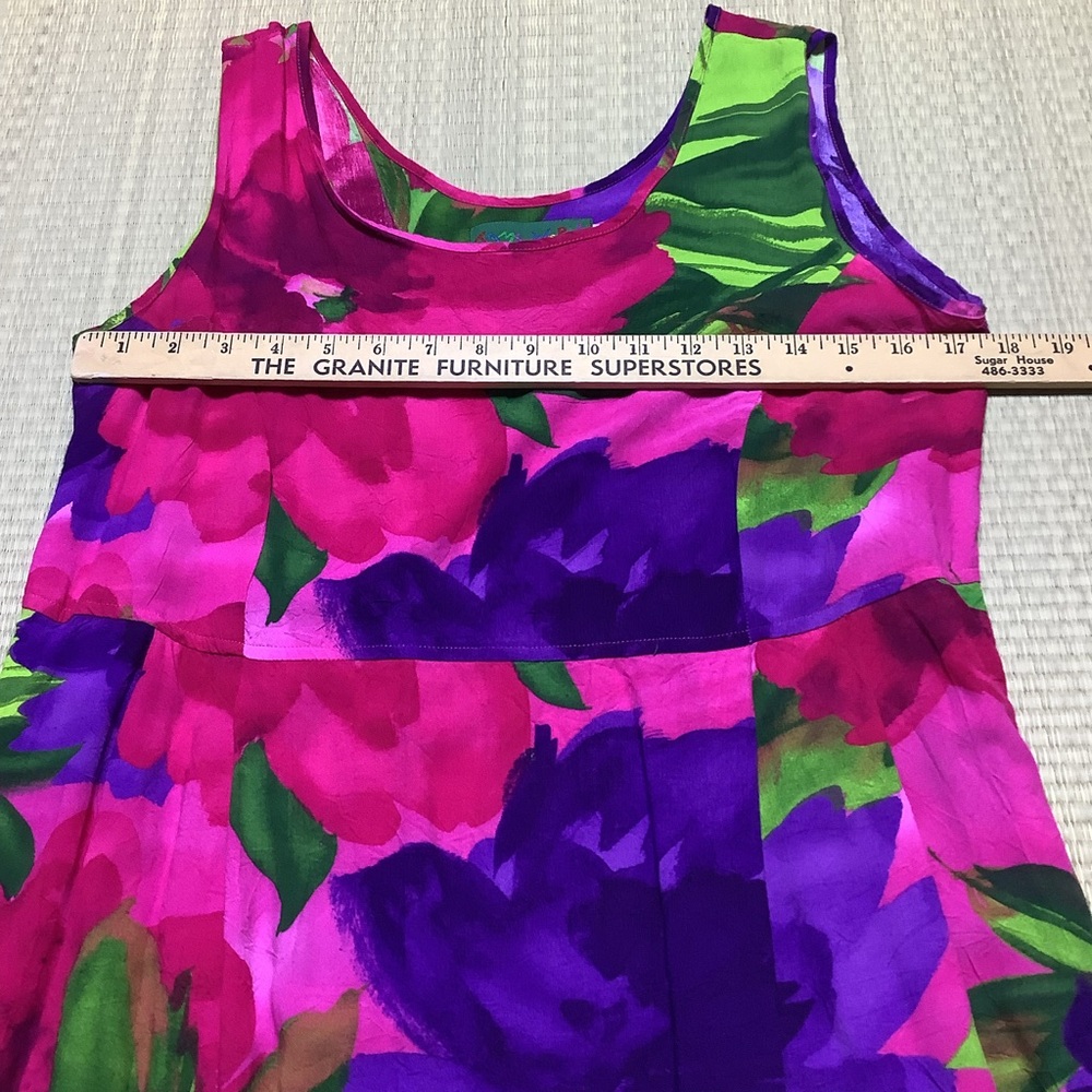 Jams World Midi W334 Garden Passion Dress Sundress Floral Sleeveless Scoop Neck - Picture 2 of 9